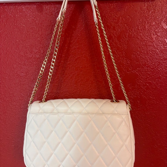 New Authentic Kate Spade "Carey" Shoulder Bag in Meringue white quilted leather - Picture 4 of 17